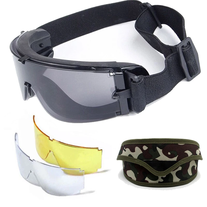

X800 Military Goggles Safety Tactical Gear Army Airsoft Paintball Sunglasses Men Outdoor Hunting Shooting Protective Glasses
