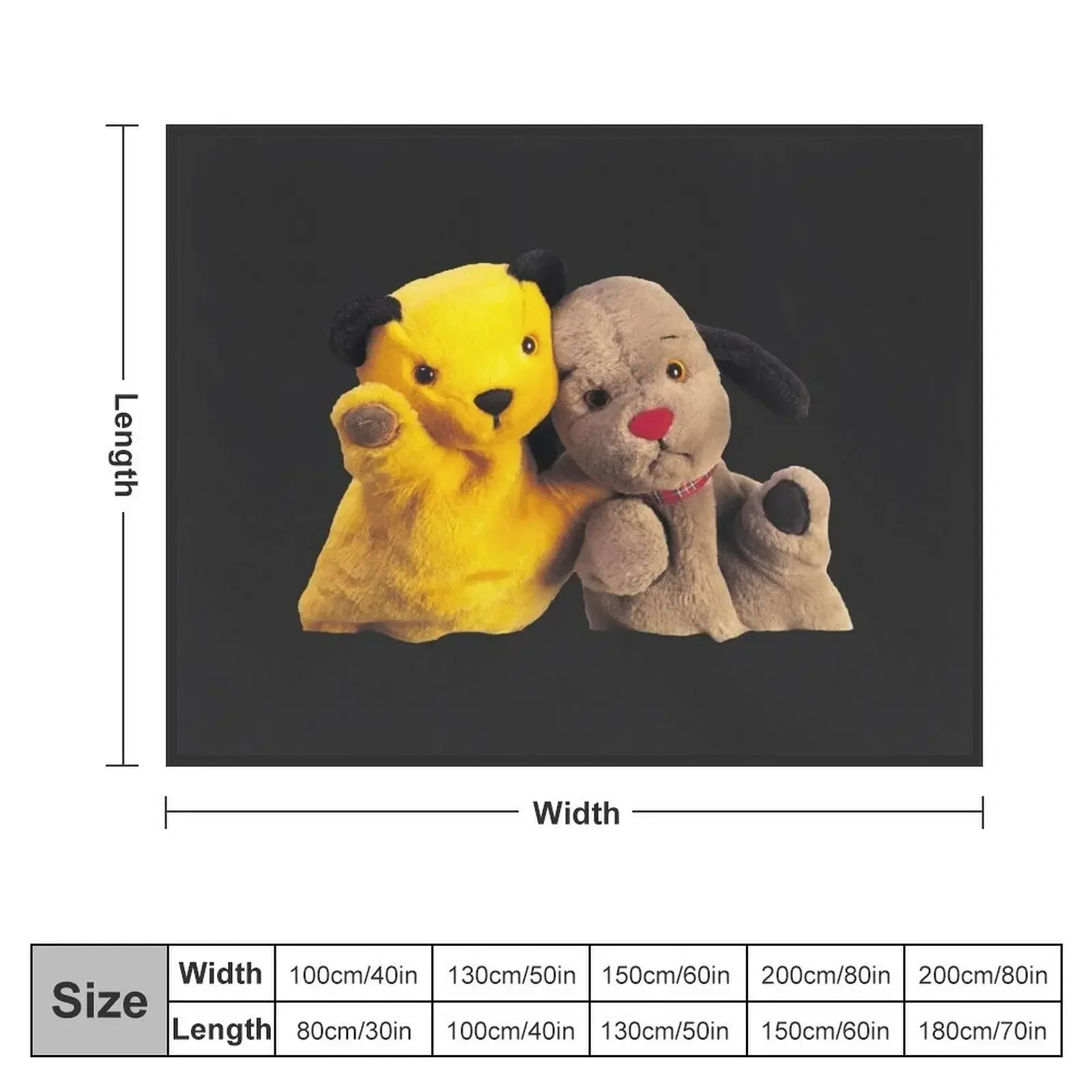 Sooty и подметание плед одеяло Furrys диван мягкие пледы