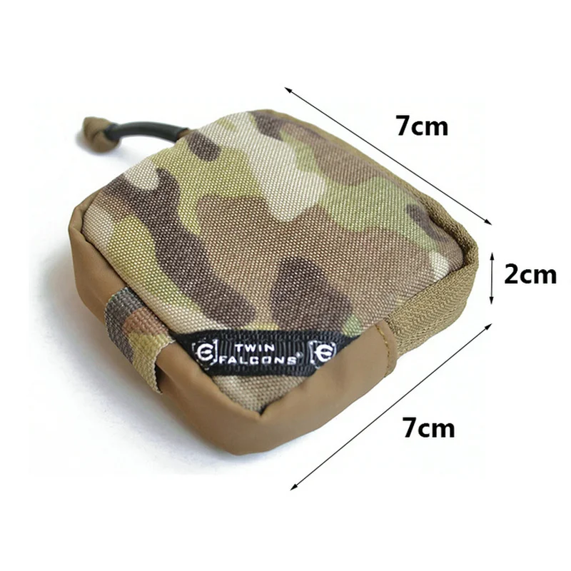 Уличный тактический мини-чехол для аксессуаров наушников сумка ключей EDC кошелек