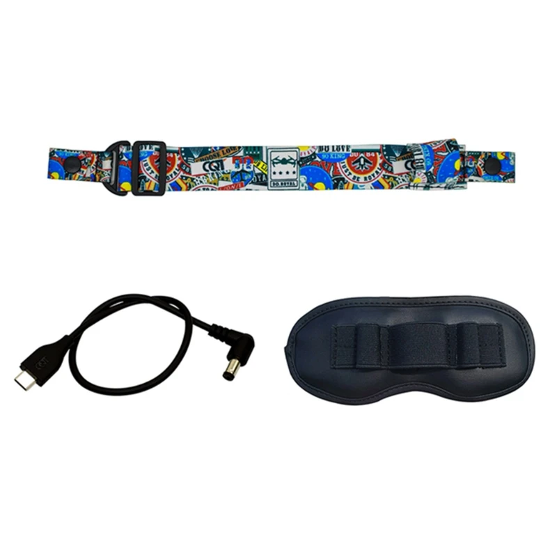 Adjustable Head Strap Elastic Band Colorful Headband Replacement for FPV Goggles V2 Flight Video Glasses  Accessory