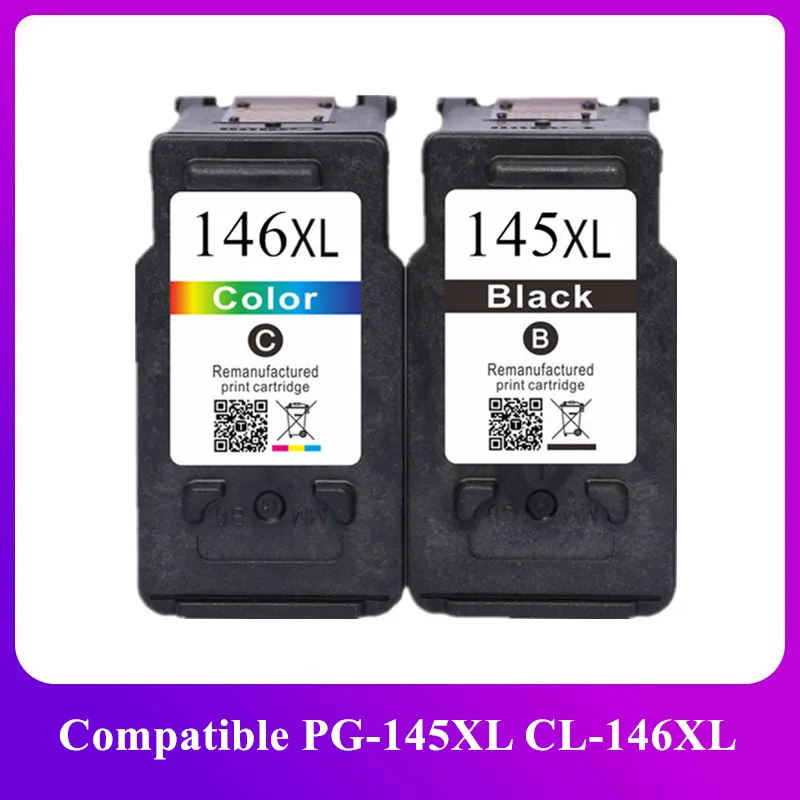 Восстановленный 145XL 146XL PG 145 146 XL чернильный картридж для Canon PG145 CL146 PG-145 для принтера Pixma MG2410 MG2510