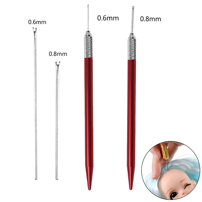 

Doll Hair Reroot Needle Kit Repaint Dolls Head Reborn Hair Rooting Tools Wig Making Supplies Accessories Set