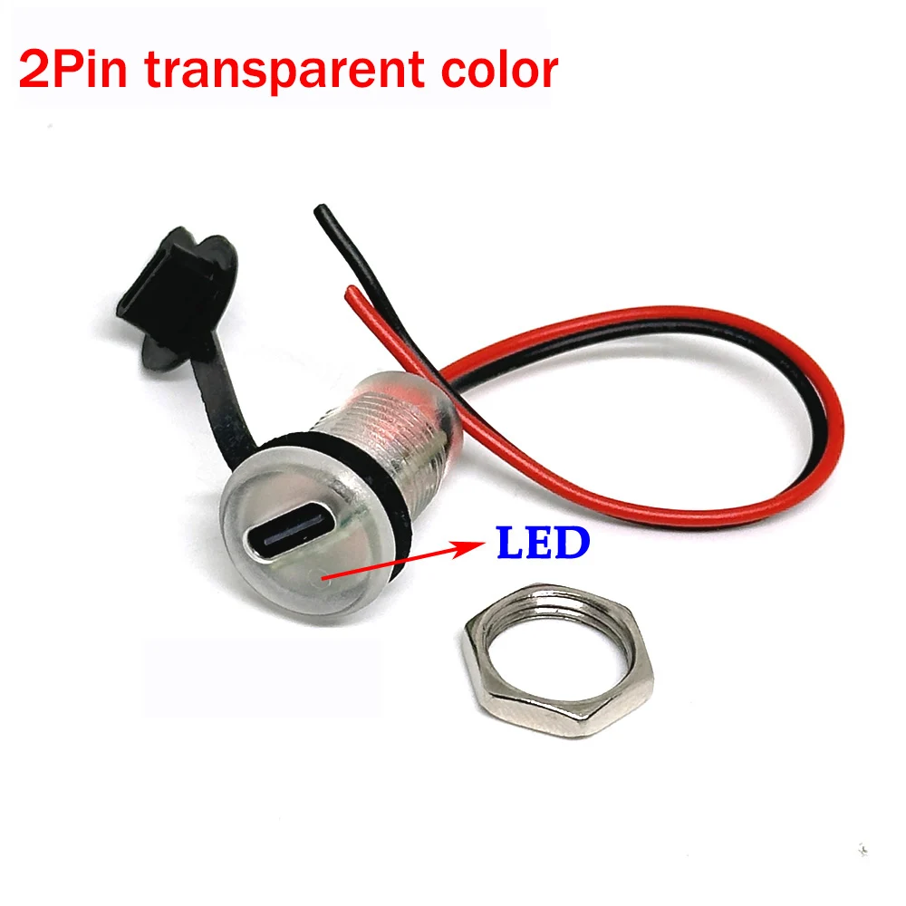 

Водонепроницаемый разъём USB Type-C LAJQTAO со светодиодом