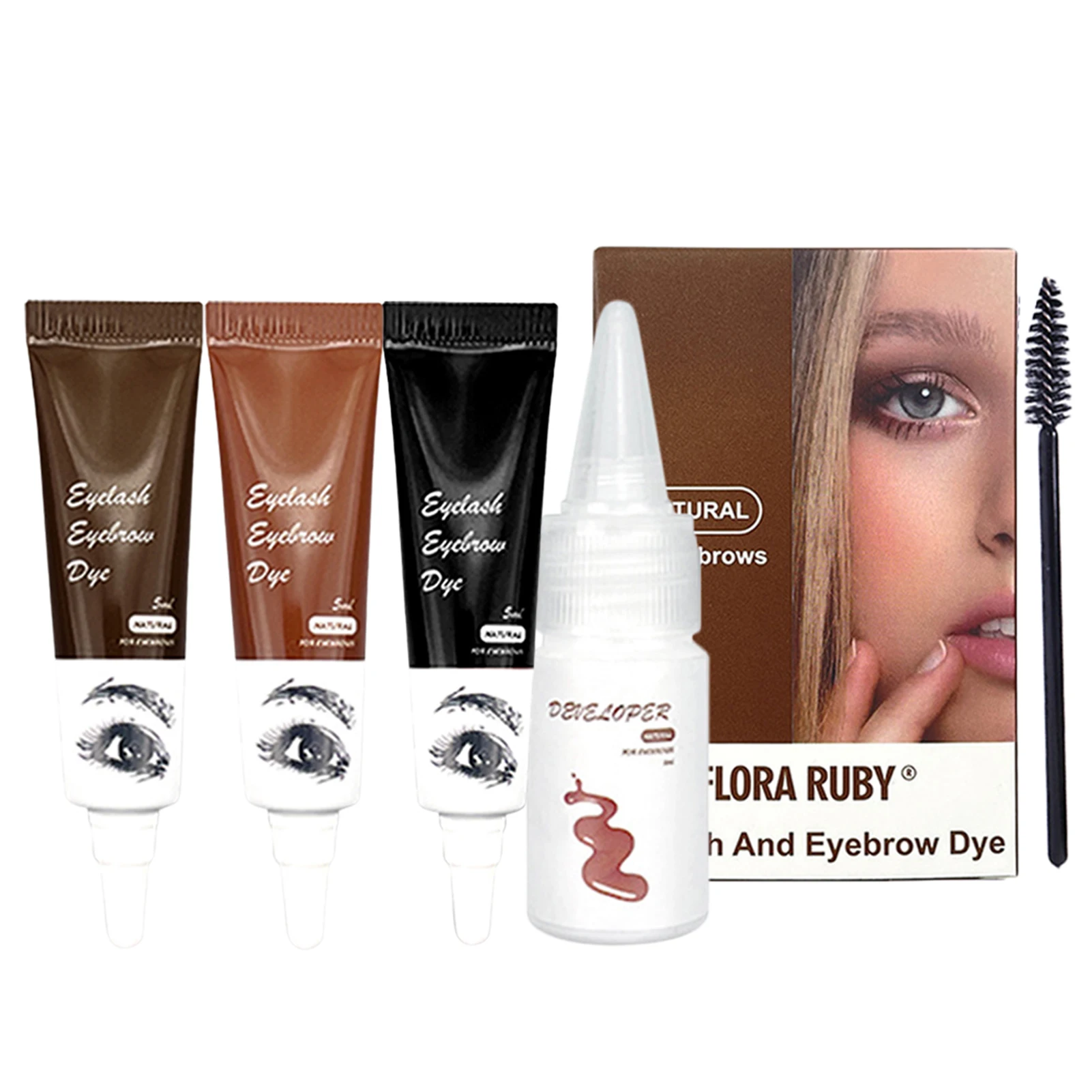 

Waterproof Eyebrow Dyeing Cream Gel For Women | Not Easy To Fade Dyed Eyelashes Eyebrows Enhancer | Smooth Eye Brow Makeup