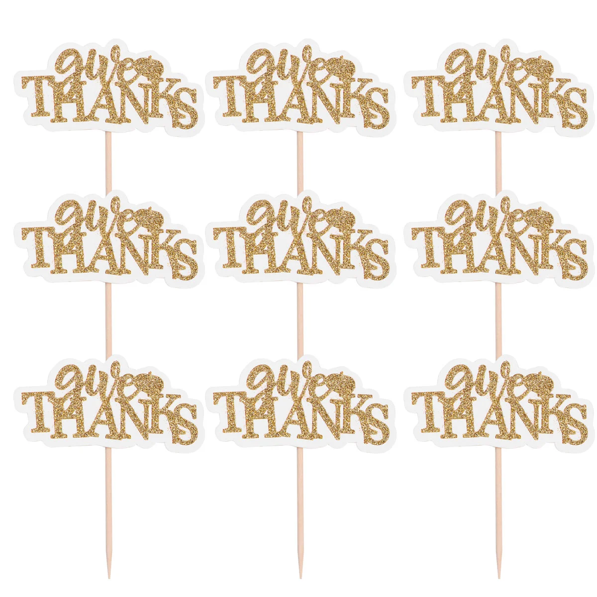 

Thanksgiving Picks Cupcaketopper Turkey Party We Thanks Decorating Decorations
