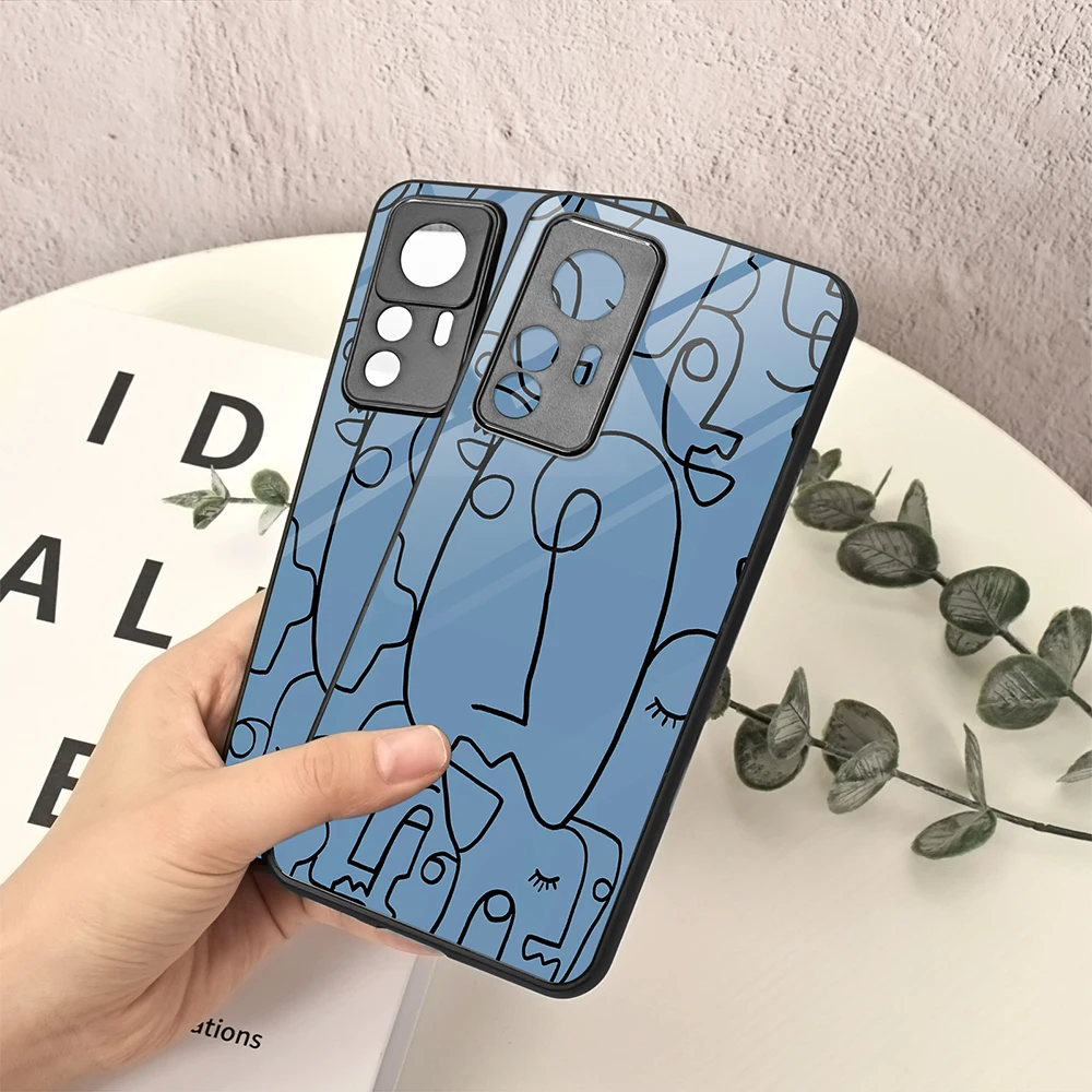 Чехол для телефона с абстрактной линией Xiaomi Mi 12T 10T 12 11T 11 Lite PRO Poco X3 GT NFC Note 10Lite