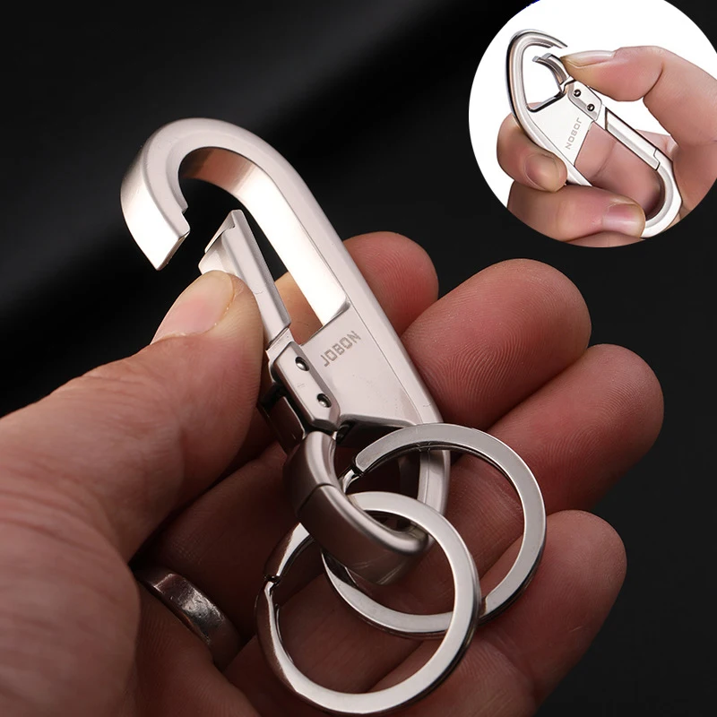 

Voikukka Jewelry High-end Waist Hanging Creative Double Ring Metal Zinc Alloy Key Chain Men's Women's Outdoor Backpack Keychain