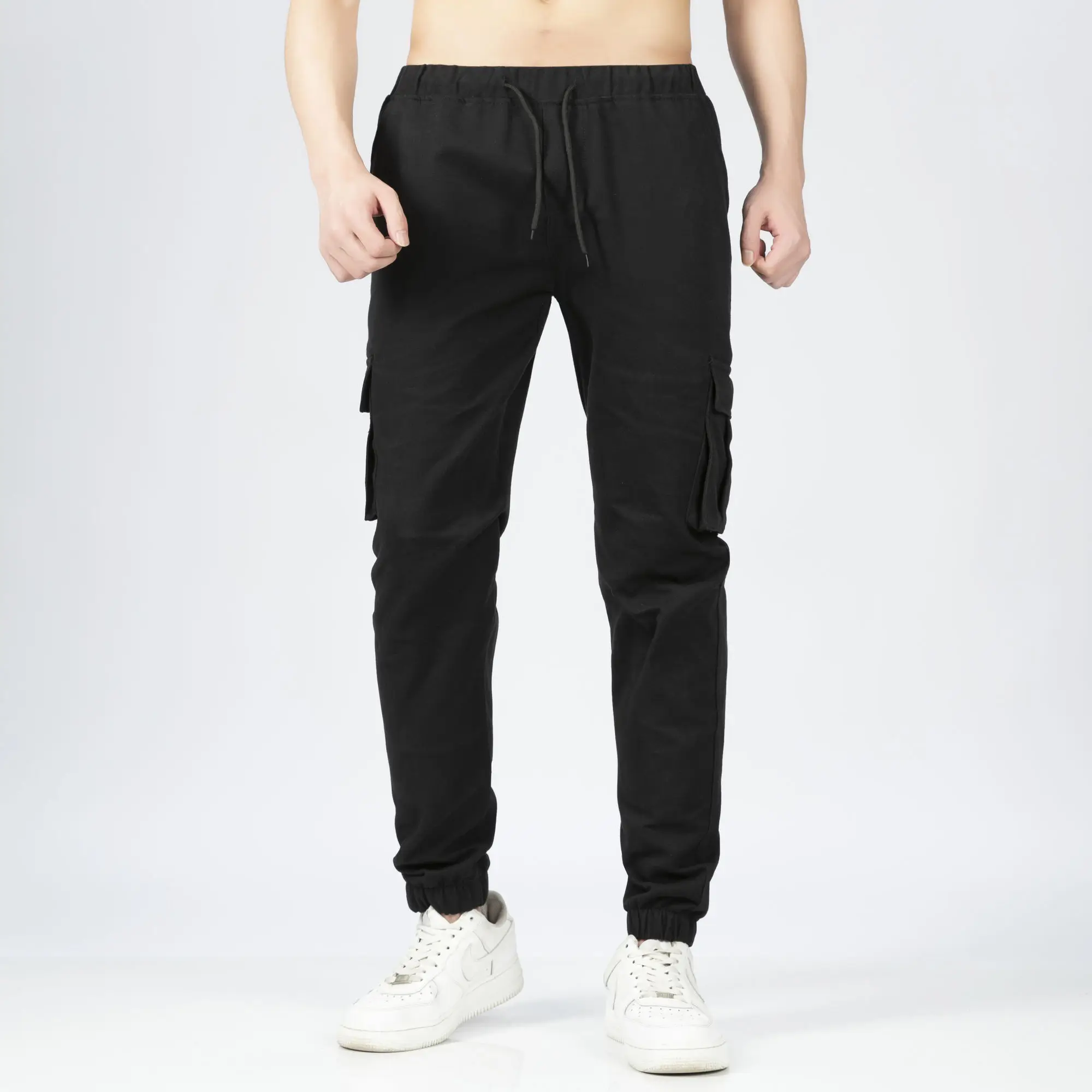 

Autumn Winter Men Pants New Male Trousers Solid Multi-pocket Pants Cargo pants