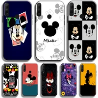 mickey minnie mouse piuto phone case for huawei honor 8x honor 10x 9x pro lite back silicone cover liquid silicon carcasa