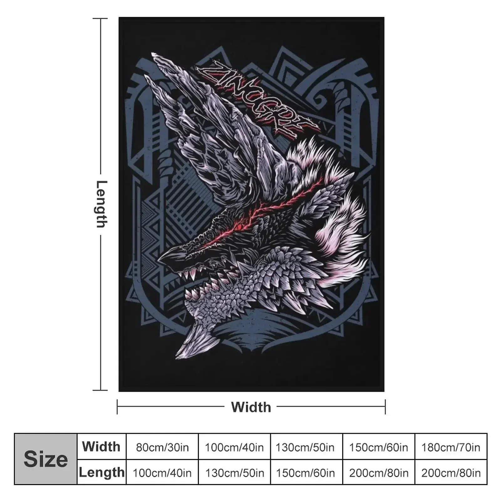 Одеяло Zinogre MHW персонализированные подарочные летние одеяла