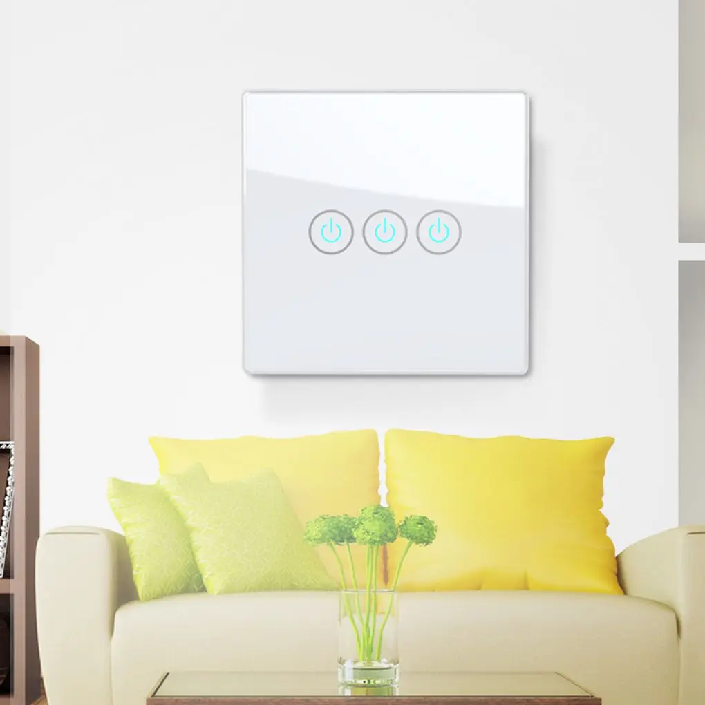

Wireless Touch Remote Control Wall Panel Switch Wireless Receiver Home Bedroom Ceiling Lights Lamps Modification