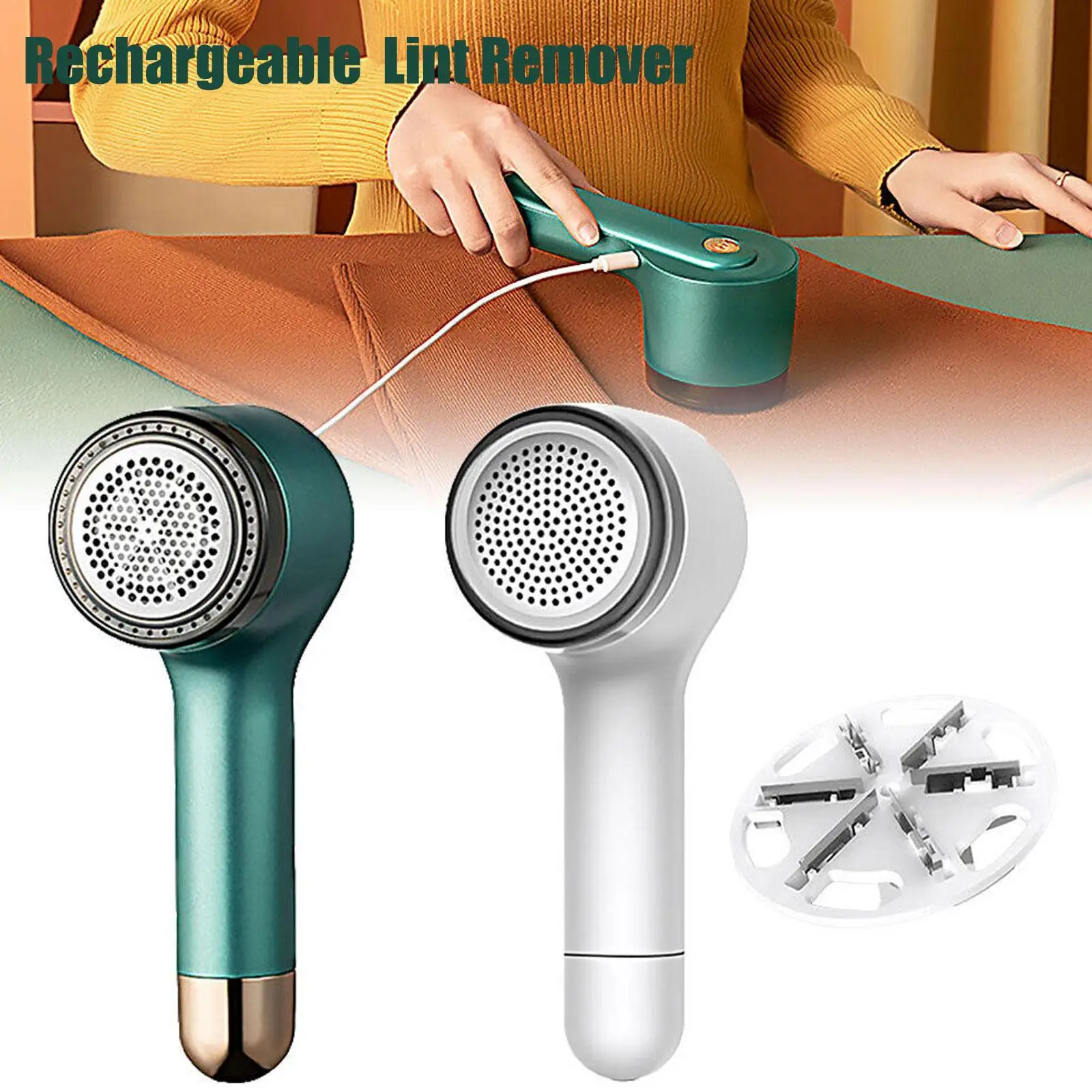 

Lint Remover Clothes Fuzz Pellet Trimmer Machine Portable Charge Fabric Shaver Removes Spools Removal Hair Ball Trimmer Sticky