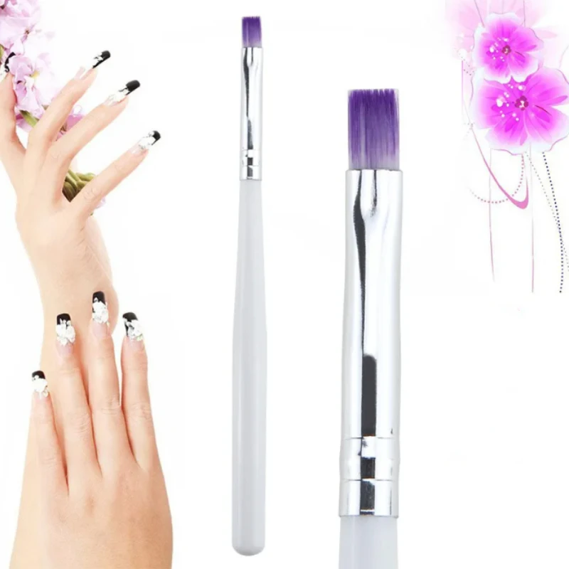 

Nail Pen Nail Light Therapy Smudging Pen Gradient Pen Flat Mouth Glitter Powder for Taking Glue and Extending Nail Art Brush New