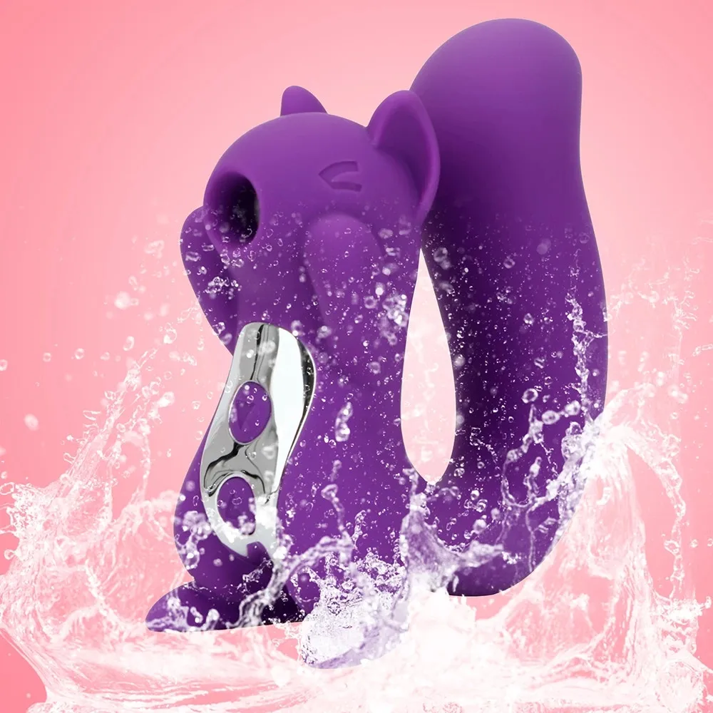 Tongue Vibrator Nipple Sucker Clitoris Licking Stimulator Sucking Breast Massager 10 Frequency Woman Vibration Squirrel Sculpt | Красота и