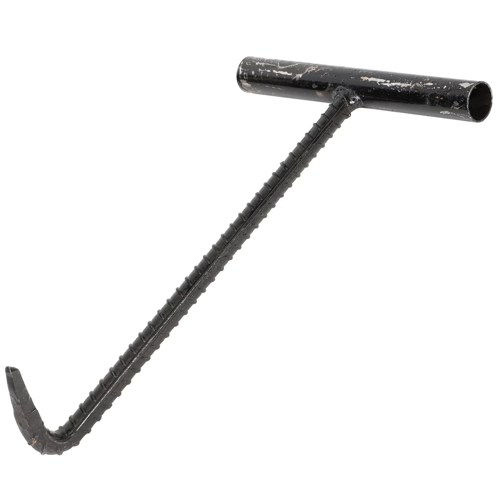 

Stainless Steel T Hook, 1PC Manhole Cover Hook Rolling Door Hook Spring Hook Lift Hooks Handle for Trampoline