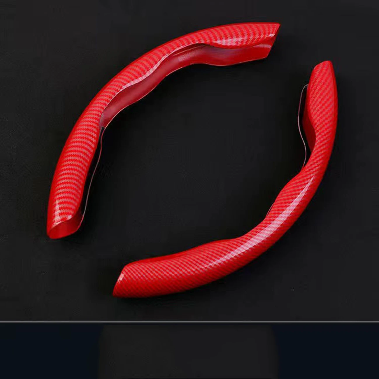 

# Carbon Fiber Anti-Skid Steering Wheel Cover, Car Steering Wheel Booster Breathable,Segmented Steering Wheel Protector, Non-Sl