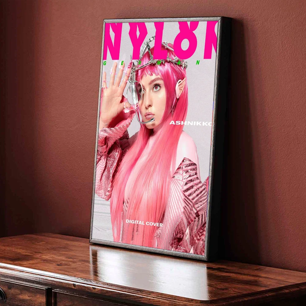 A-Ashnikko аниме постеры липкие белые бумажные наклейки DIY комната бар кафе Kawaii декор