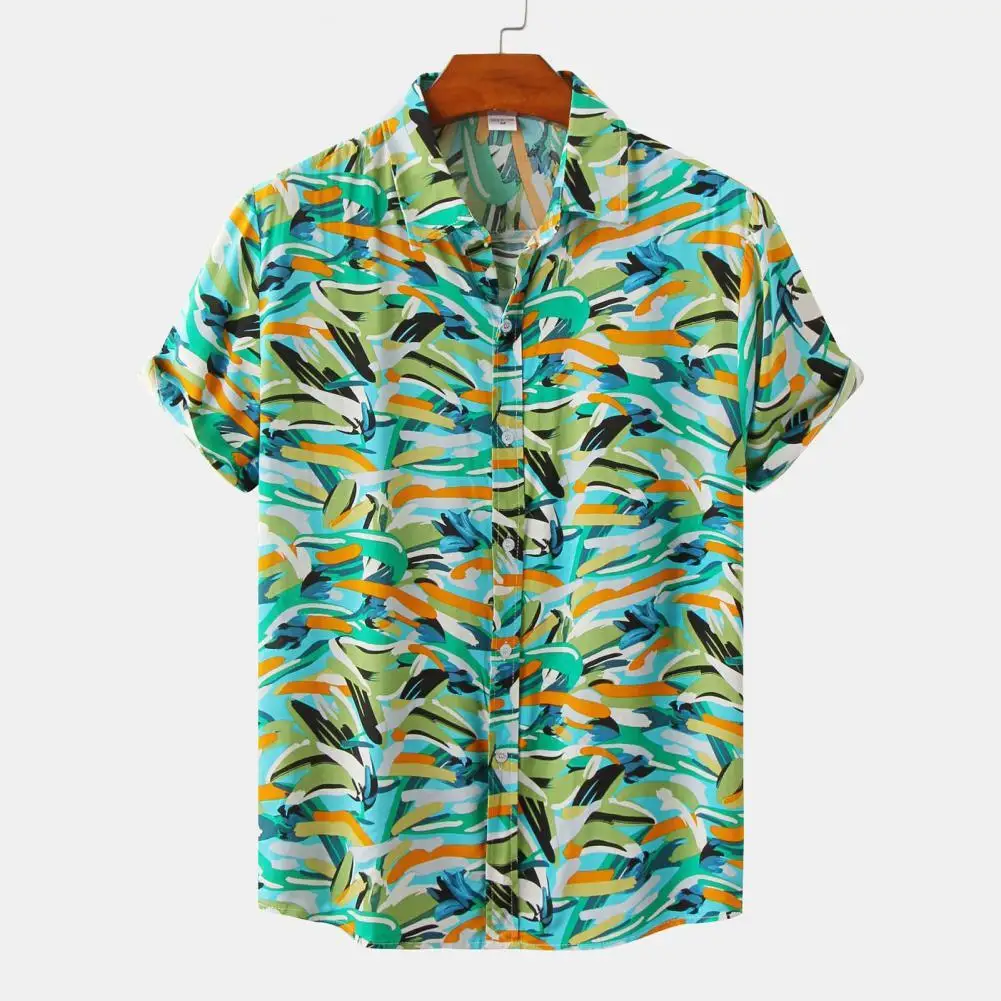 

Chic Summer Breathable Hawaiian Vacation Shirt Summer Shirt Comfortable Short Sleeve