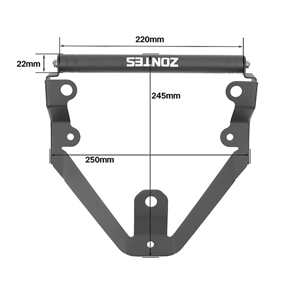 Держатель для телефона мотоцикла Zontes 368D 368 D 2024 22 мм