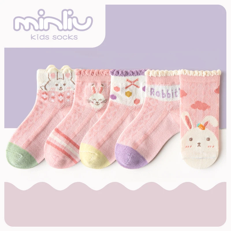 5 Paris/Lot kinder Socken für Mädchen Jungen Baumwolle Mode Baby Wenig Kaninchen Cartoon Affe Socken Kinder Kleidung zubehör