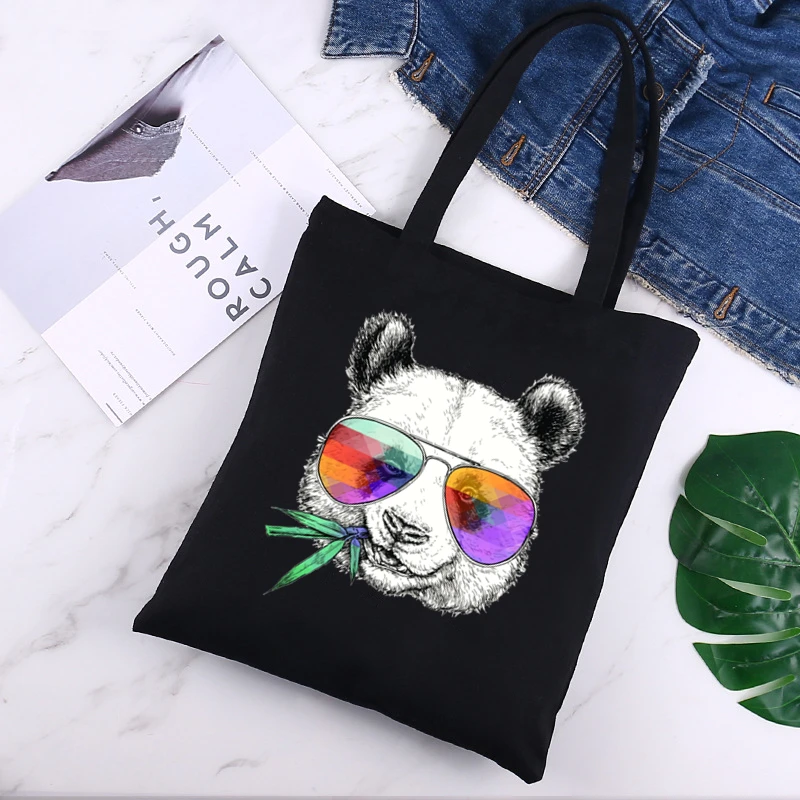 Холщовая Сумка на плечо для женщин повседневная многоразовая вместительная