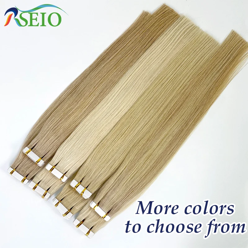 Высококачественные прямые накладные человеческие волосы RSEIO 100% натуральные