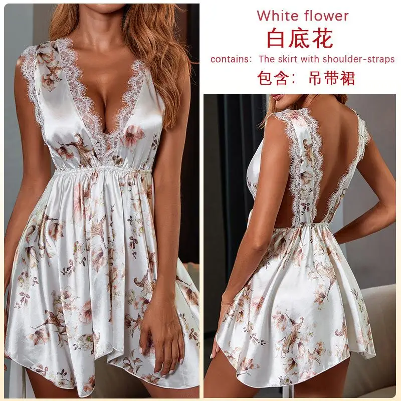 

Sexy Nightgown Fashion Drees Luxurys Night Gowns For Women Night Slip Sleep Dress Female Sleepwear Elegant Nightie womens