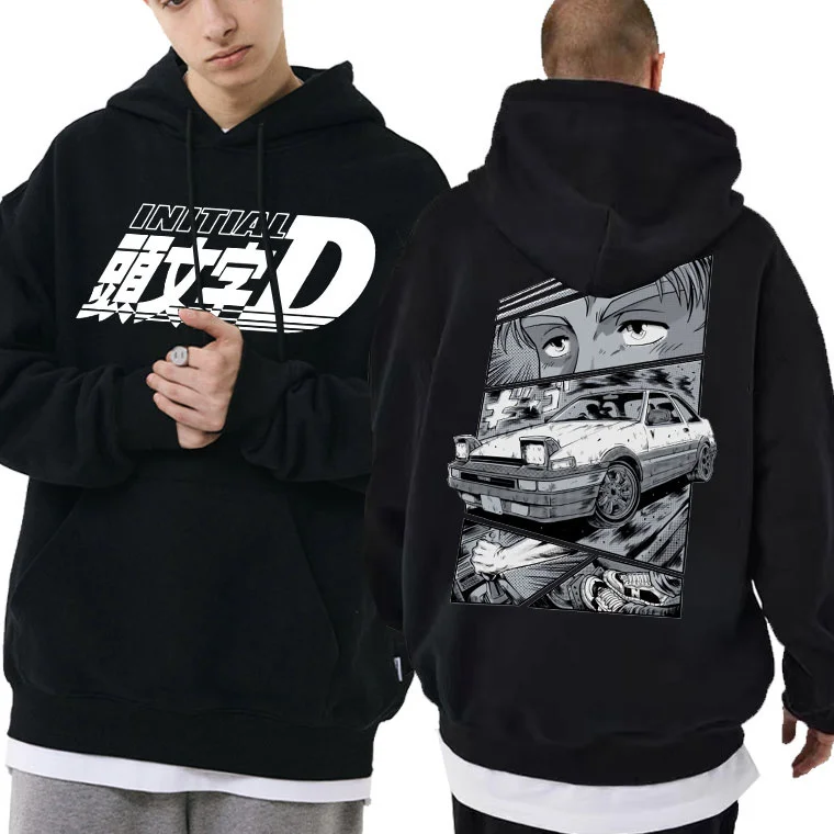 

2022 New Drift Anime AE86 Initial D Hoodie Akina Downhil Hoodies Men Women Oversized Fashion Sweatshirt Men Hip Hop Streetwear