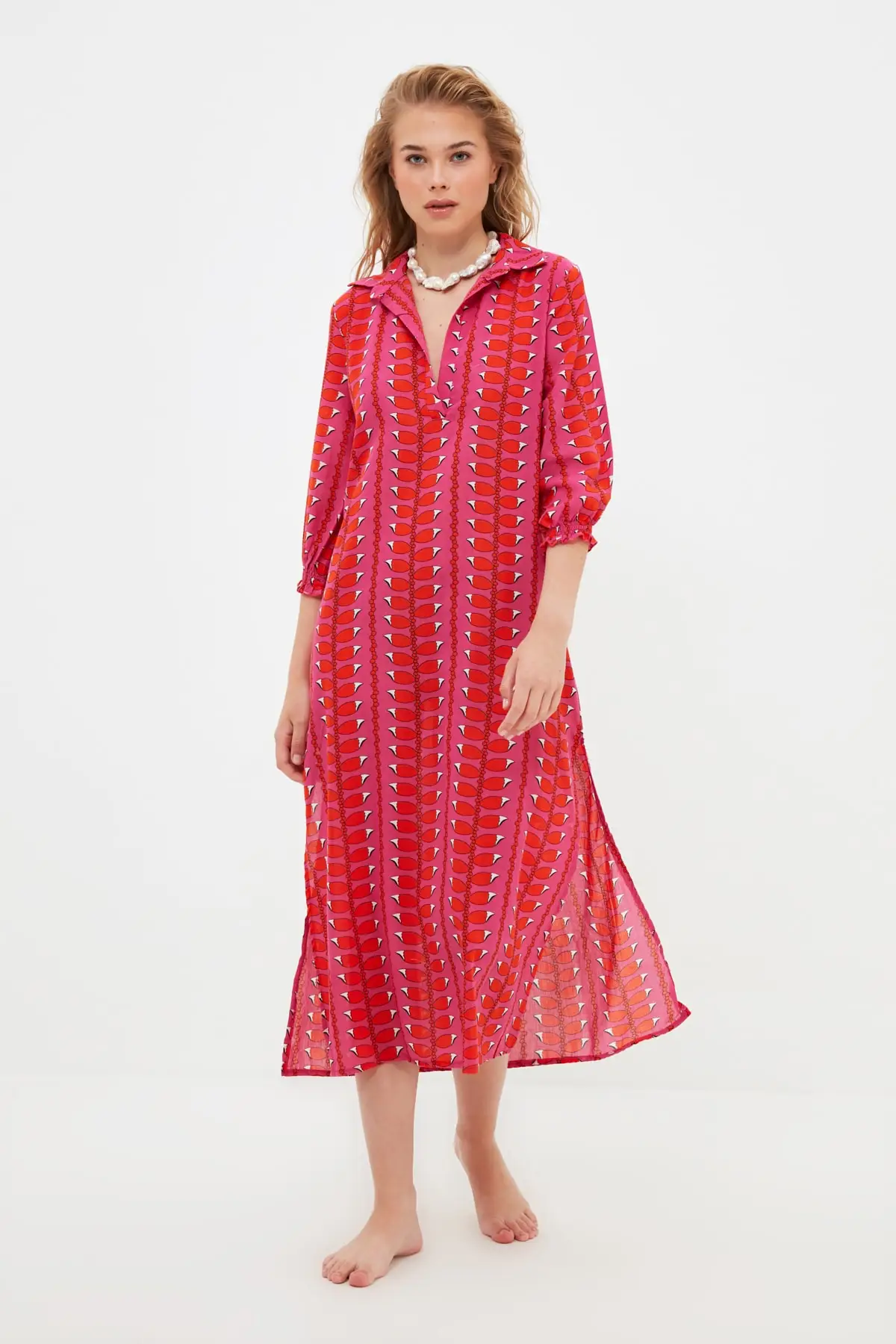 

Trendyol Ethnic Pattern Beach Dress TBESS21EL4113