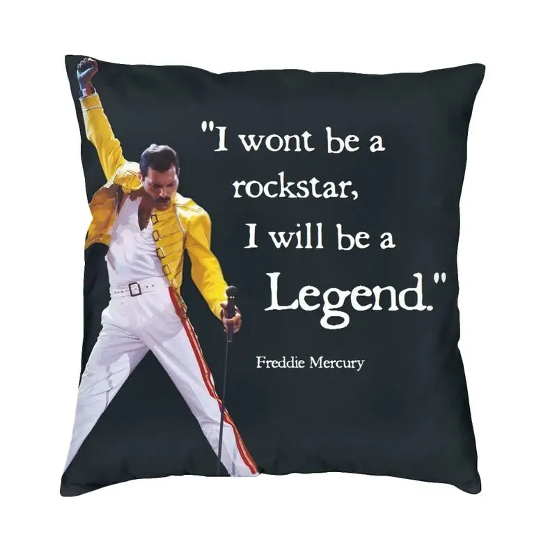 

Чехлы для подушек Rock Legend Freddie Mercury, роскошные украшения для подушек в британском стиле певицы, декоративная квадратная наволочка для салона