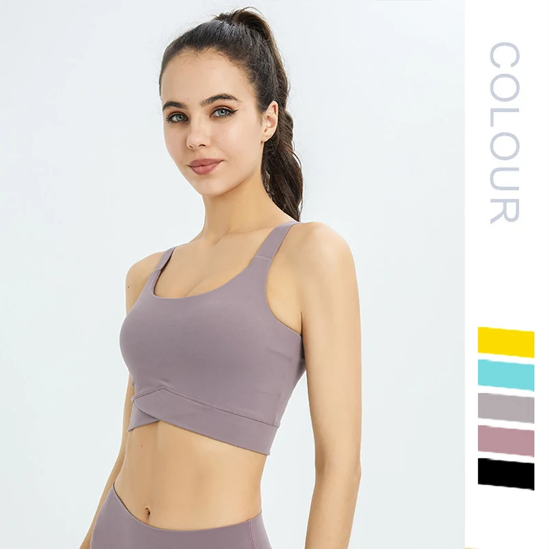 

Beautiful Back Tight Sports Underwear Women's Yoga Vest Shockproof Gathered Fitness Clothing Quick-drying Yoga Bra Sports Vest