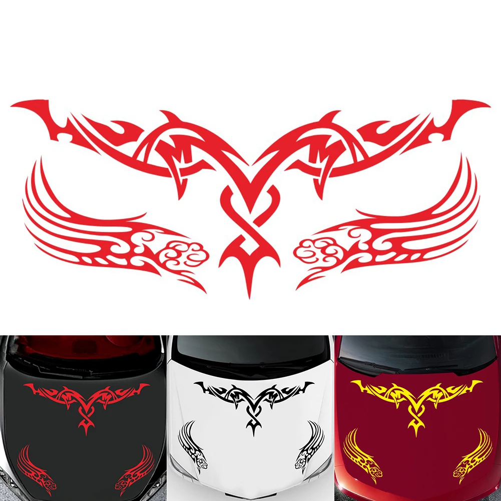 

Universal 1Set Car Stickers PVC Car Decals Engine Cover Hood Stickers Racing Stripe DIY Car Styling PVC Vinyl Auto Parts