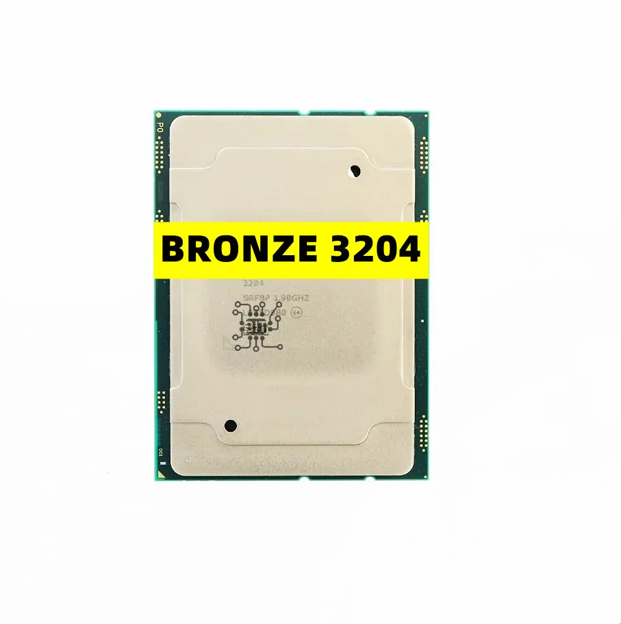 Бывший в употреблении Xeon Бронзовый 3204 SRFBP 1,90 ГГц 6-ядерный 6-поточный 85 Вт 8,25 МБ смарт-кэш серверный процессор LGA3647