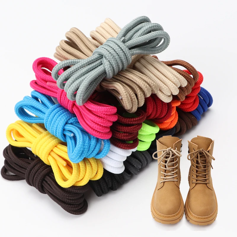 

Classic Round Shoelaces Durable Polyester Sneakers Shoe laces Solid Boots Laces for Shoes 70/90/120/150cm 1Pair Free Shipping