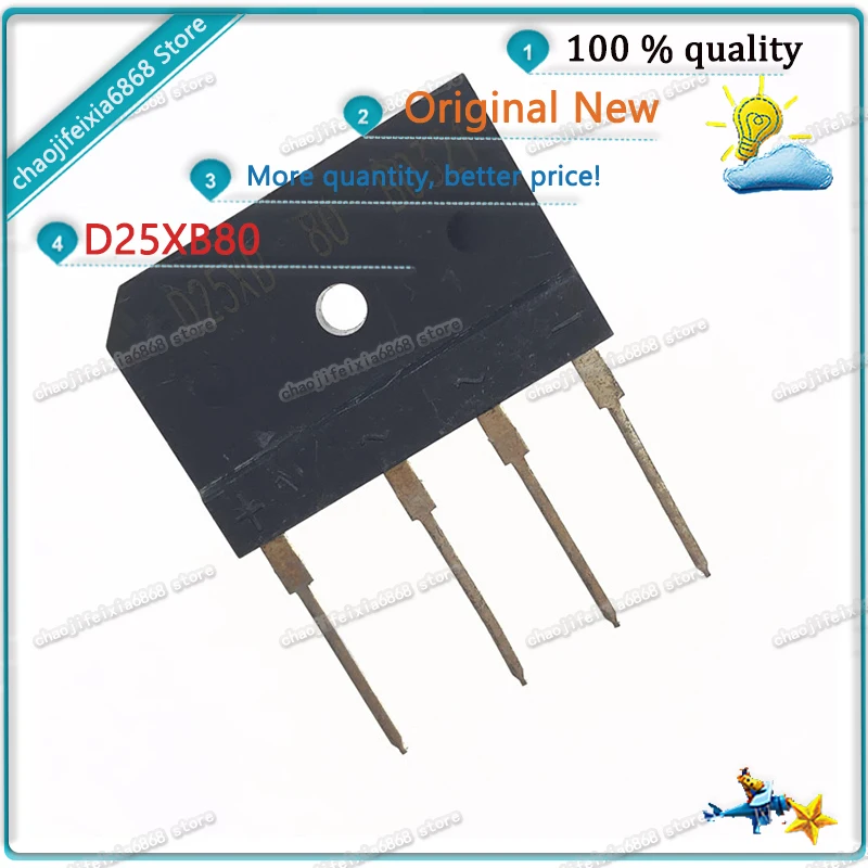 5 шт./лот! D25XB80 25XB80 ZIP-4 25A/800V D25XB 80 zip плоский мостовой выпрямитель Индукционная