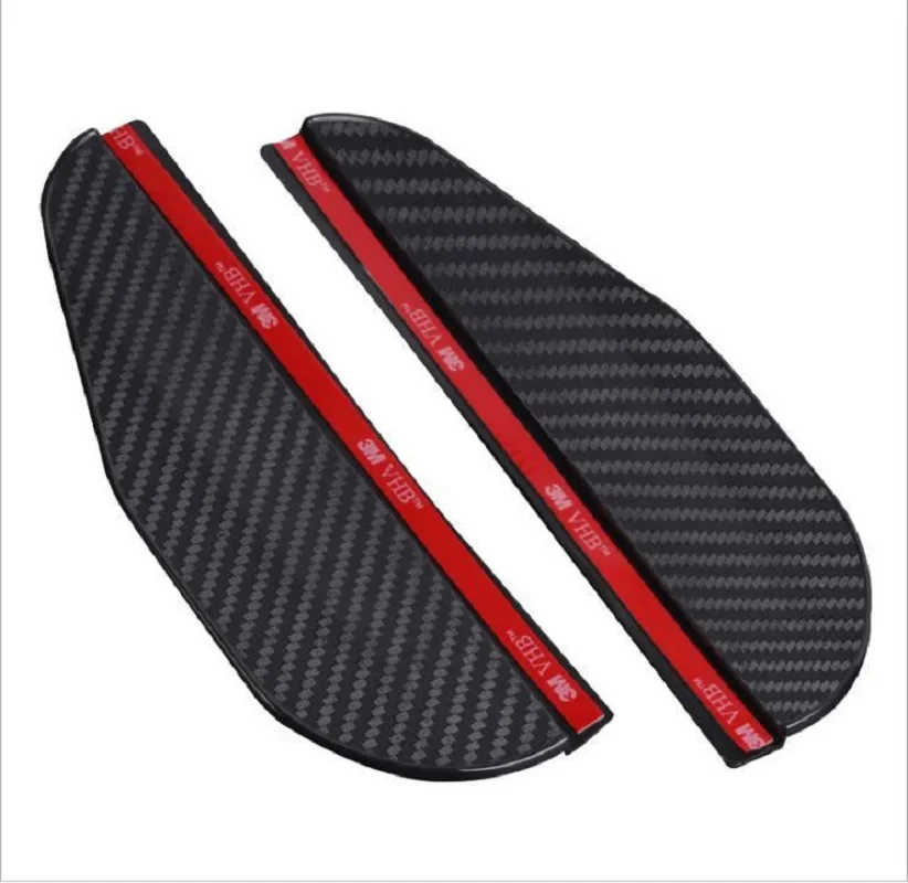 

2 шт., автомобильный козырек для зеркала заднего вида, из углеродного волокна