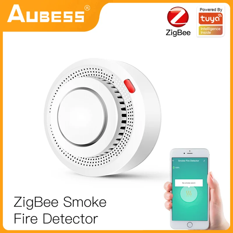

Wifi/Zigbee Tuya Smart Smoke Detector Sensor Smart Fire Protection Home Security Alarm High Sensitivity Safety Prevention Sensor