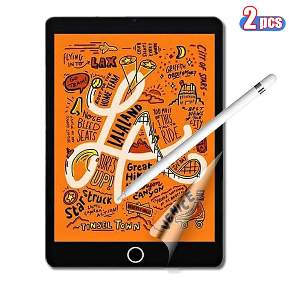 

[2 Pack] Paper Feel Screen Protector for Apple iPad Mini 5 7.9 2019 Anti Glare/Scratch/Fingerprint Paper Texture Matte PET Film