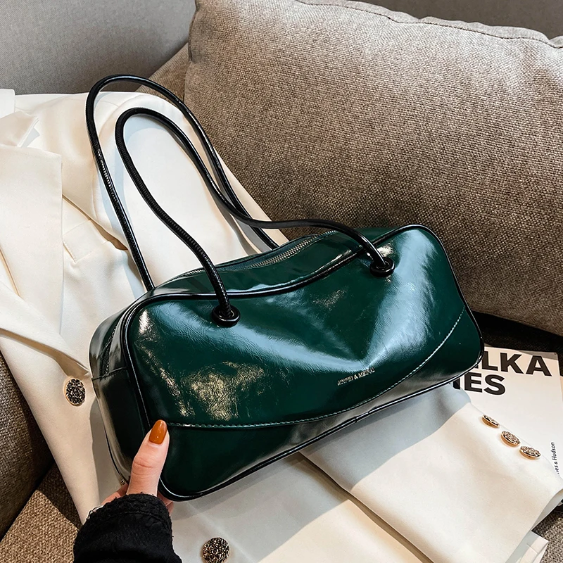 

Вместительная сумка для женщин, новинка весны-лета 2023, модные сумки на плечо в стиле ретро, высококачественные текстурные мягкие сумочки из искусственной кожи для подмышек