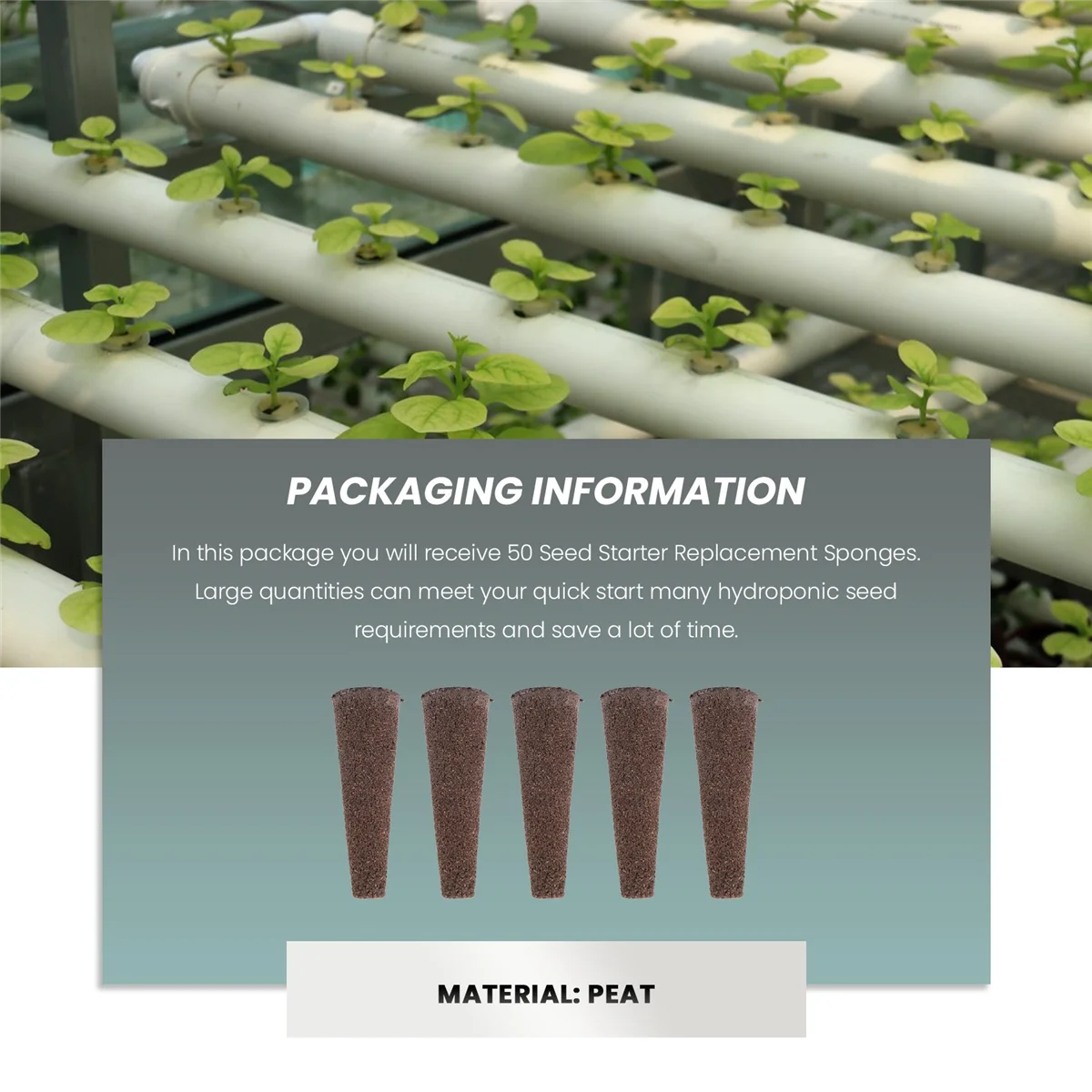 Губки для выращивания растений с AeroGarden экологически чистые пробки роста