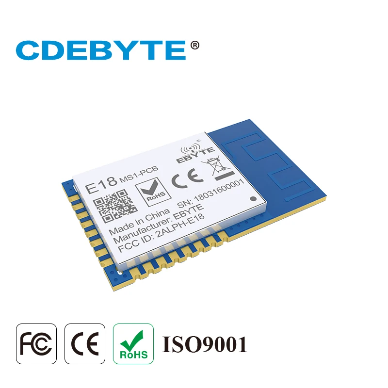 4pcs/lot Zigbee IO CC2530 2.4Ghz 2.5mW PCB Antenna IoT E18-MS1-PCB Mes Network Wireless Transceiver Transmitter Receiver Module