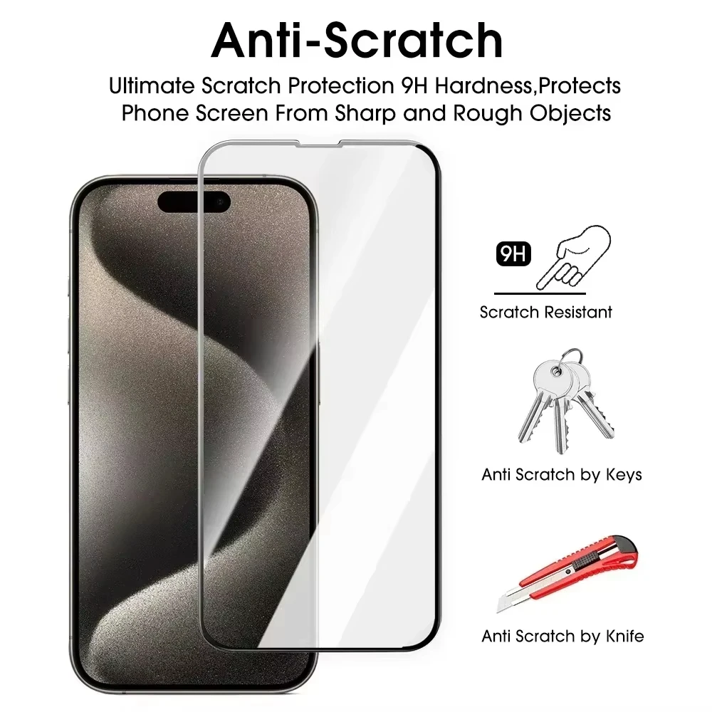 Фото Защитное стекло высокой четкости (2 и 4 шт.) без пузырьков и пыли для Samsung A57 A56 A55 A35 A36 A16 A17 A26 A24 A15 A14 A13 A12 A71 A72 A73 №4