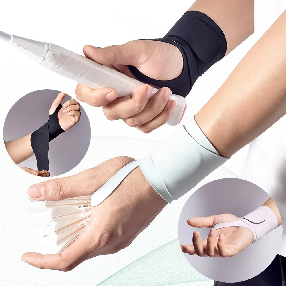 

1Pair Lightweight Wristbands Wrist Band Support for Adjustable Wrist Bandage Brace for Badminton Tennis Sports Compression Wraps