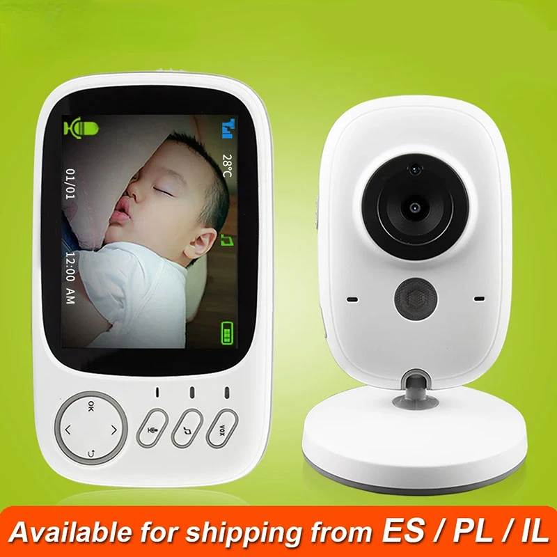 

3.2 inch Wireless Video Color Baby Monitor Night Light portable Baby Nanny Security Camera IR LED Night Vision intercom