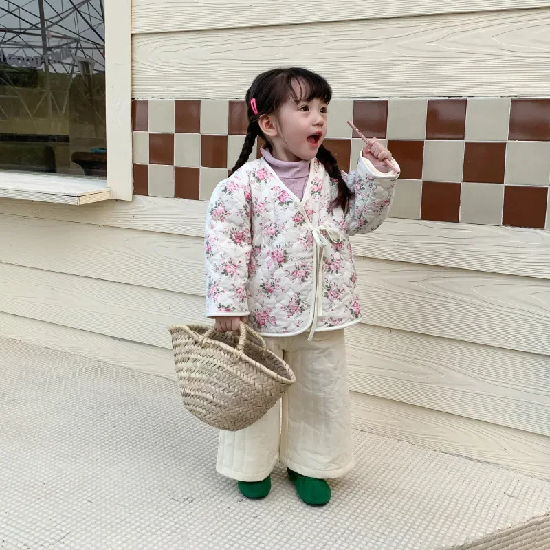 Парки для девочек на осень и зиму толстые хлопковые вельветовые парки с зажимом