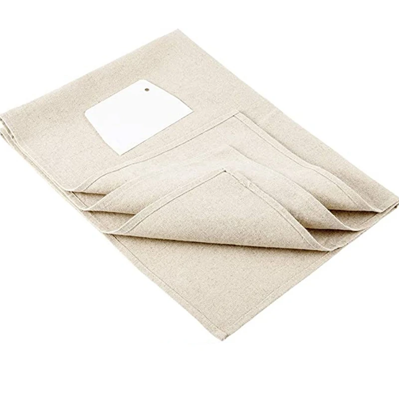 

Large Professional Bakers Dough Couche (35X26inch)- Pastry Proofing Cloth For Baking French Bread Loafs