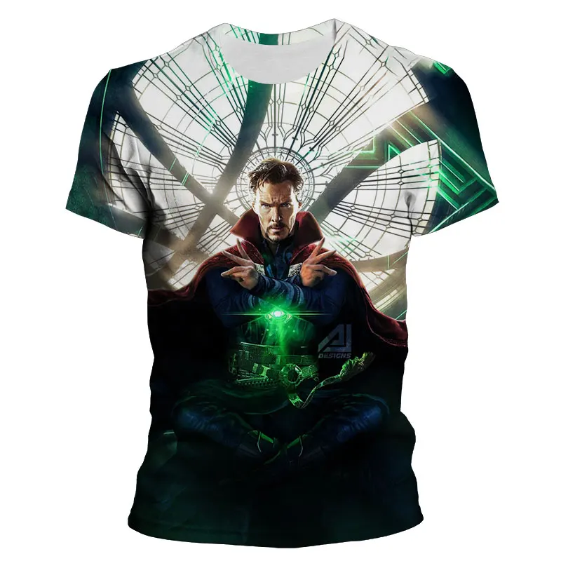 Футболка Мужская/женская с коротким рукавом и 3D-принтом Доктор странн |