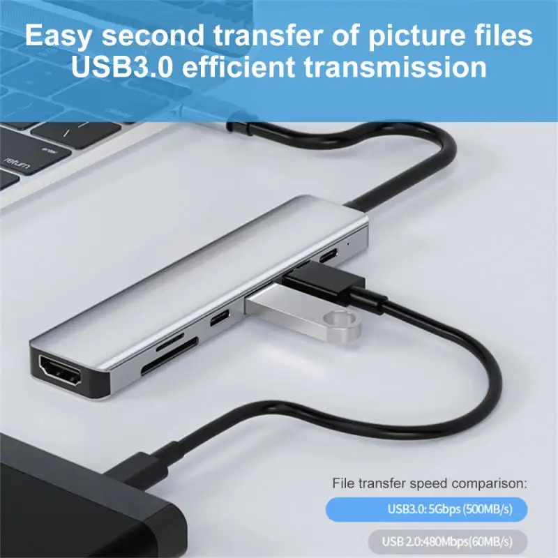 

USB-разветвитель 7 в 1, USB 3,0, PD, 87 Вт