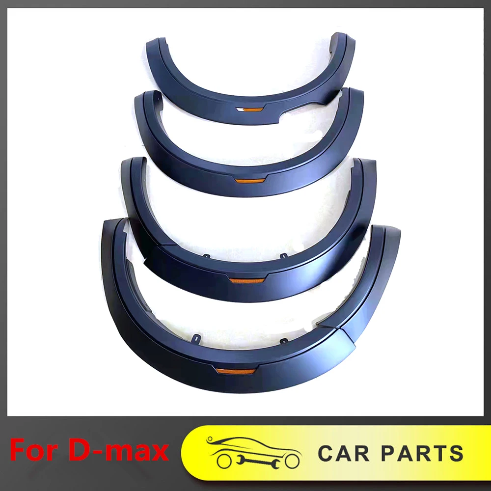

Abs Plastic Matte Black 4x4 Car Wheel Arch Fender Flare for Isuzu Dmax D-max 2020 2021 Car Modified Pickup Accessories