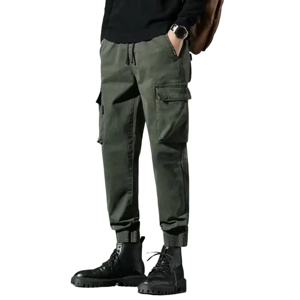 

Winter Pants Trendy Plush Thermal Winter Pants Streetwear Men Cargo Pants
